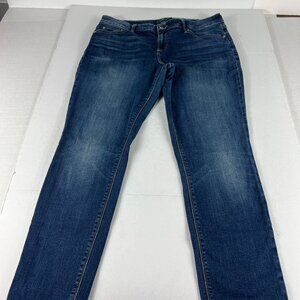Lucky Brand Jean Women Measured 34 Lolita Skinny Blue Faded Stretch Denim Tag 32
